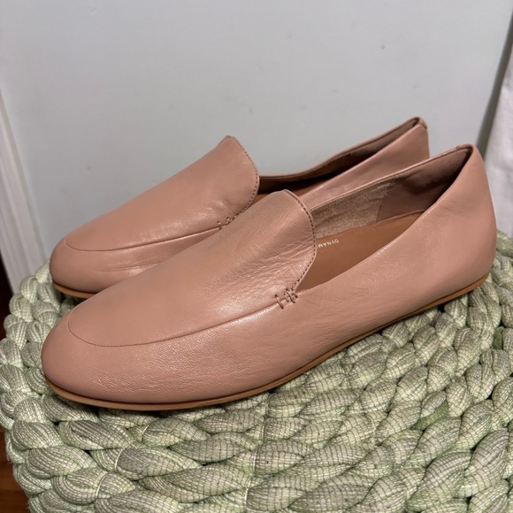 Fitflop Lena Beechwood Beige/Pink Slip On Comfort Loafers NWT - Picture 1 of 10